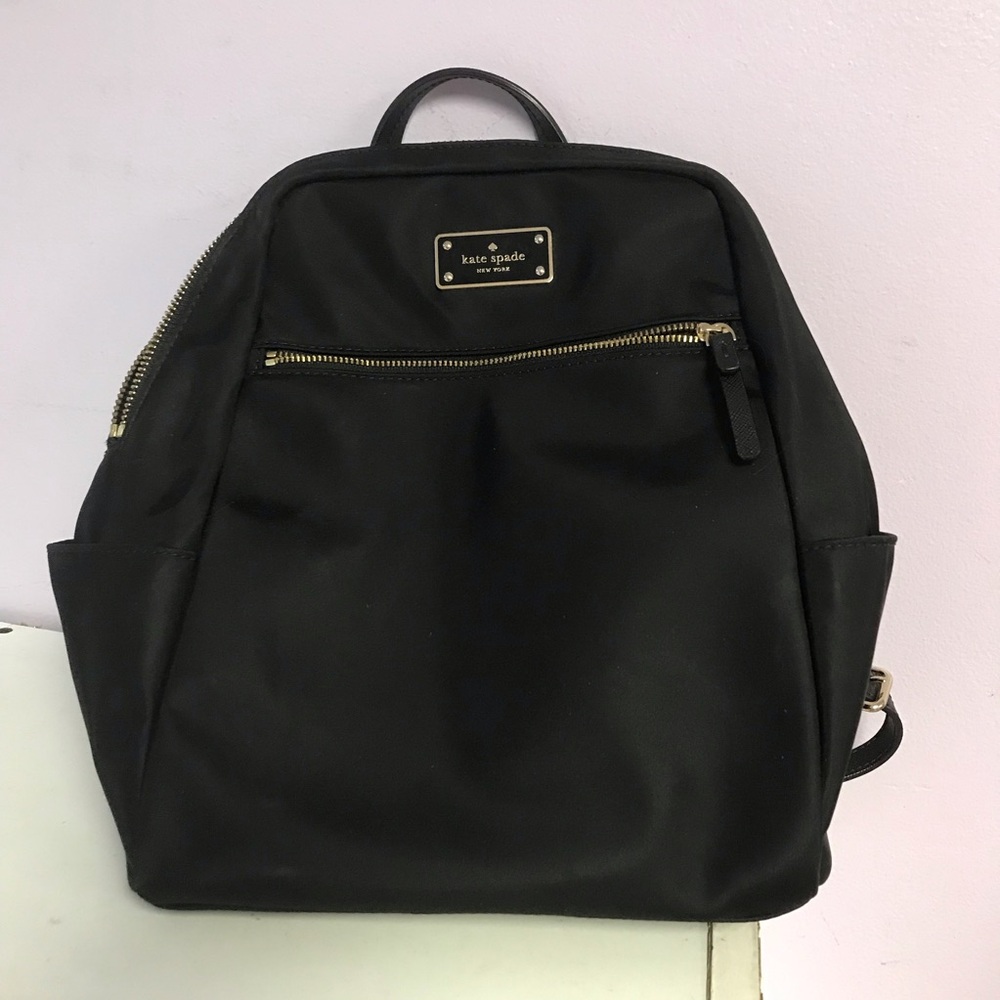 Kate Spade Black Nylon Small Backpack